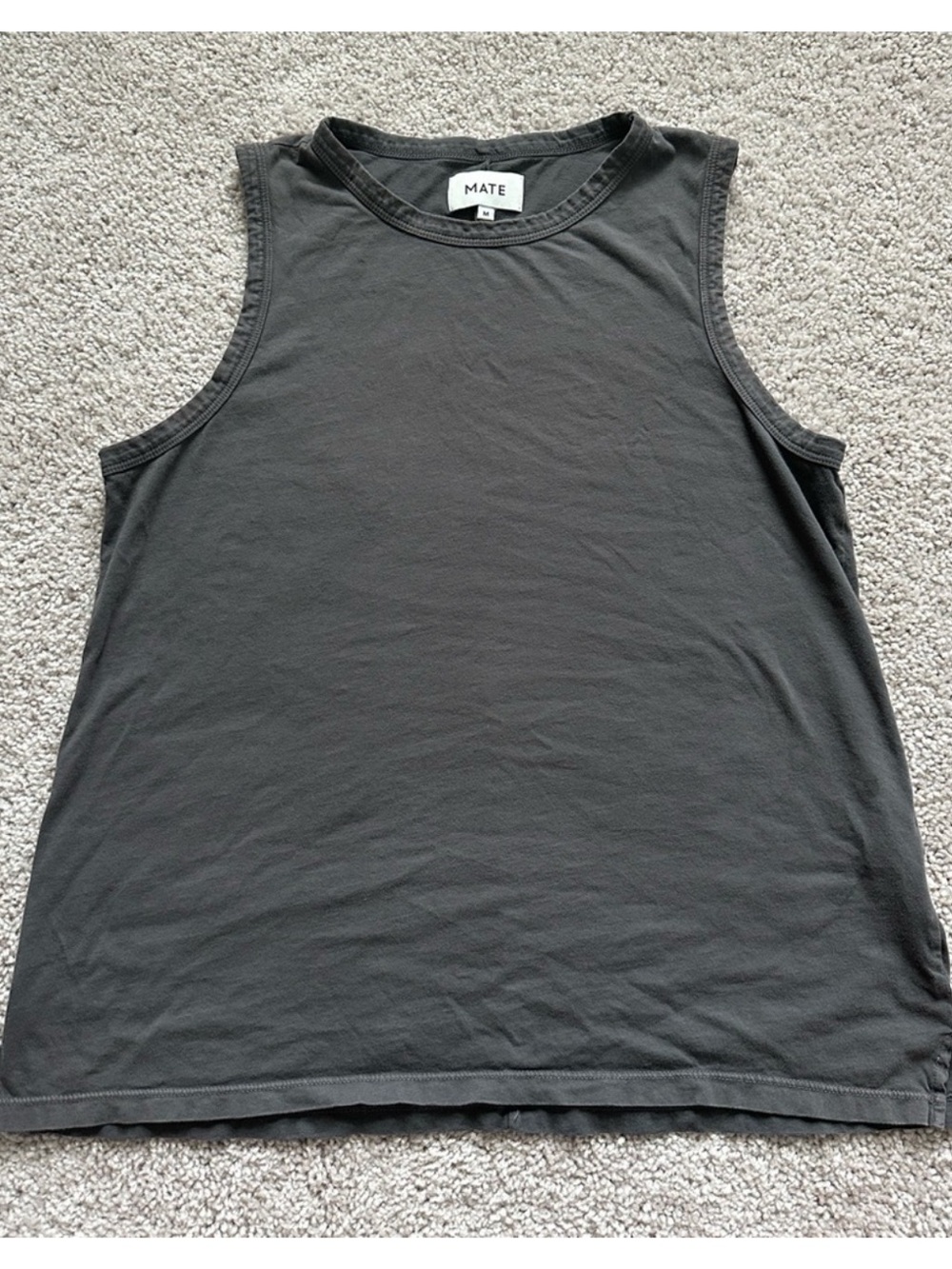 MATE The Label Charcoal Gray Tank Top